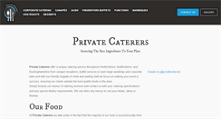 Desktop Screenshot of privatecaterers.co.uk