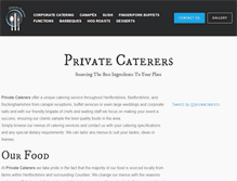 Tablet Screenshot of privatecaterers.co.uk